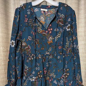 Maurice Size Large Empire Waist top with ties